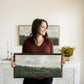 Wandering Trails | Fine Art: Light Brown Frame / 36 inches x 18 inches