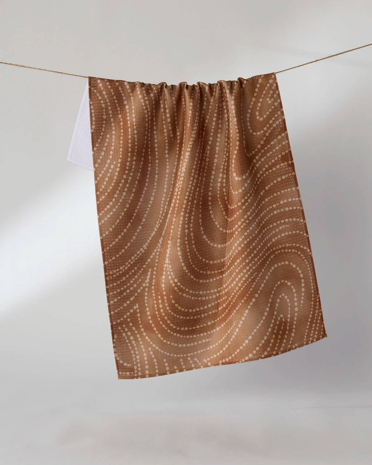Geometry - Cinnamon Swirl Tea Towel
