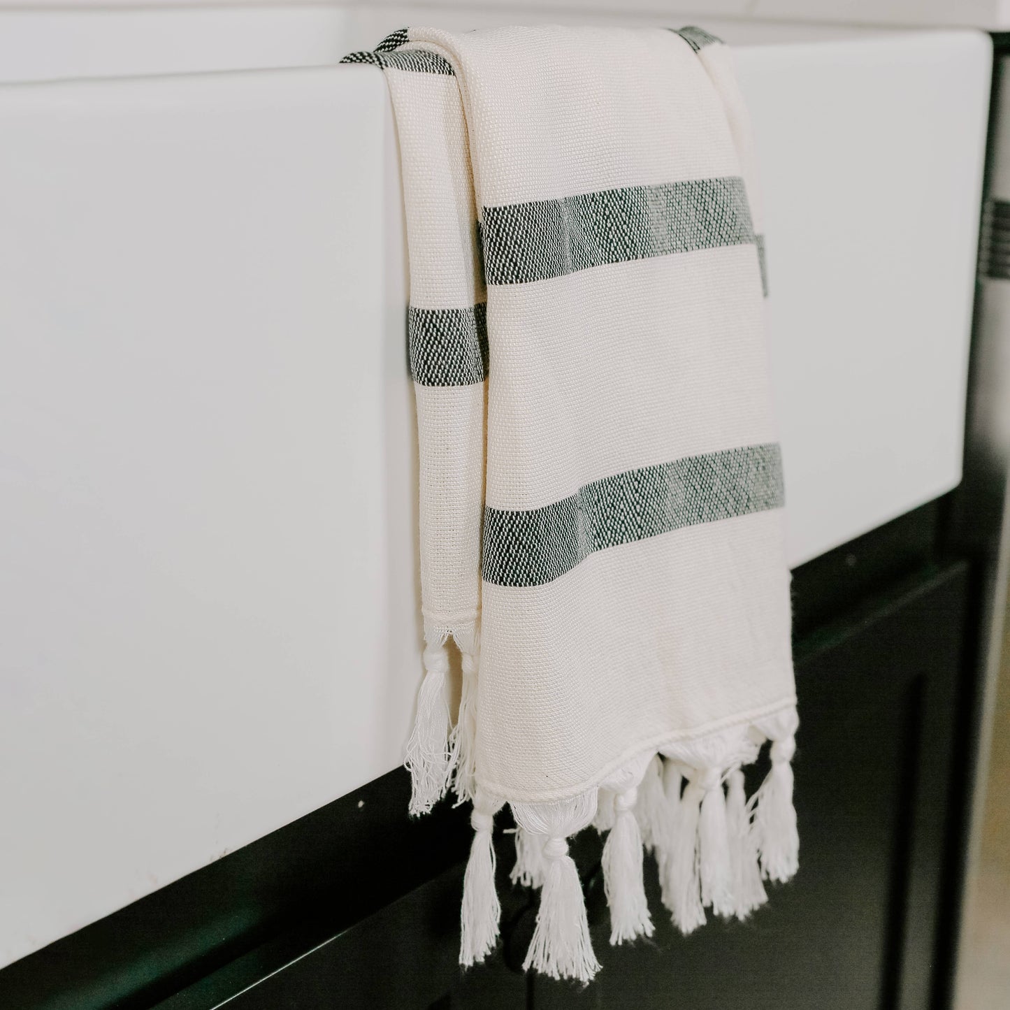 Turkish Cotton Hand Towel, Single Stripe-