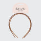 Recycled Plastic Zig Zag Headband 2pc - NEUTRAL