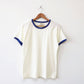 OAT COLLECTIVE - PREMIUM BASIC Ringer top: NATURAL/GREEN / M