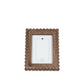 Devanie At Home - Wood scallop photo frame for 5x7 pic, espresso - 17030