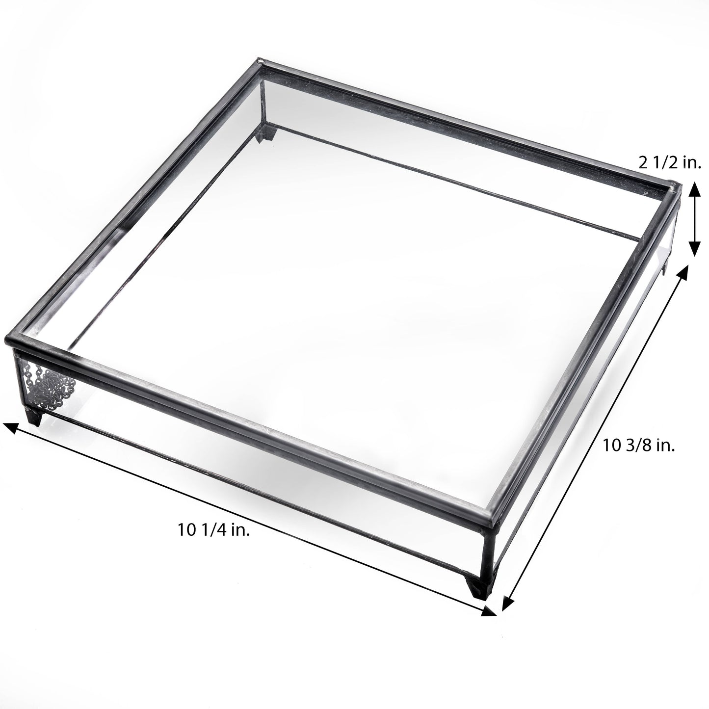 Decorative Keepsake Box: Clear Glass