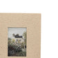 Foreside Home & Garden - 4x6 Photo Sonia Textured Picture Frame Metal Beige