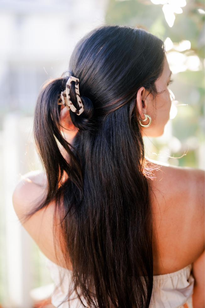 Open Hair Clip | Small | BLONDE TORTOISE