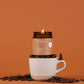 Fontana Candle Co. - Spiced Latte Essential Oil Beeswax Jar Candle: Non-Toxic