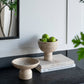 Marble Elegance Pedestal Bowl:  7x7x4"