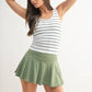 Classic Seamless Ribbed Tank Top: BLACK