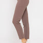 Jacquard Ribbed Tapered Pant: DEEP TAUPE