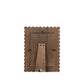 Devanie At Home - Wood scallop photo frame for 5x7 pic, espresso - 17030