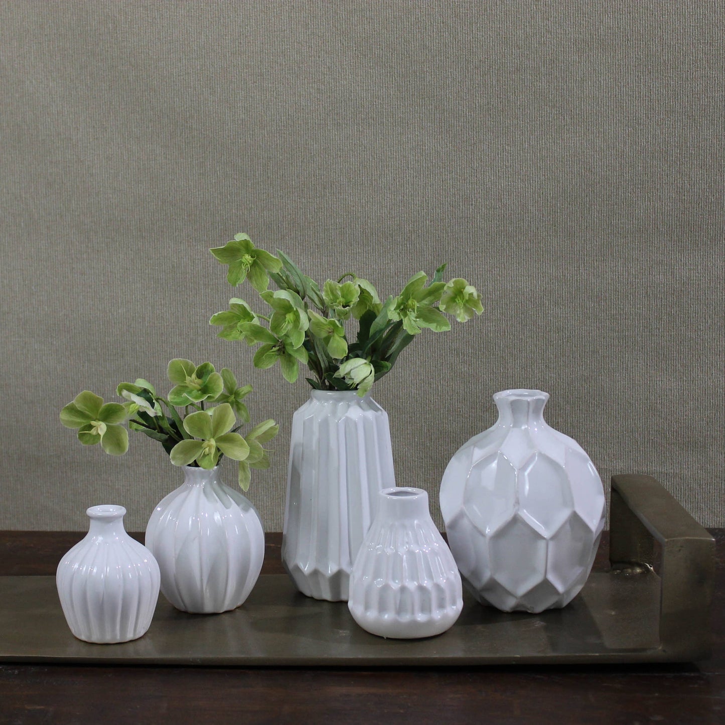 Cinc Vases, Ceramic: Available in 3 sizes