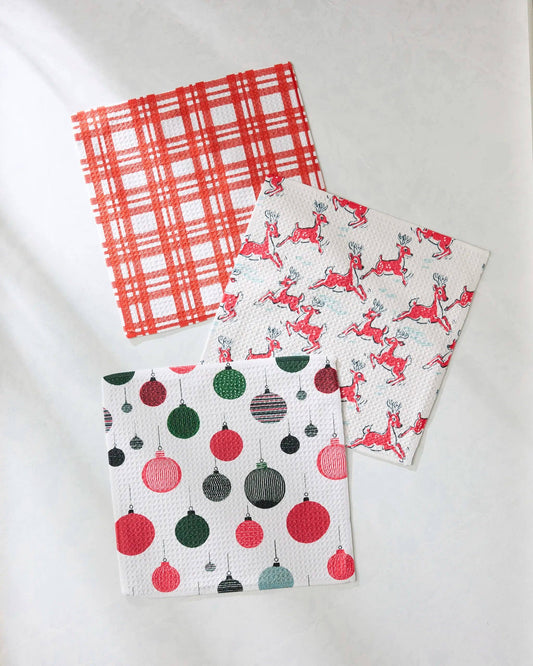 Xmas Day Dishcloth Set