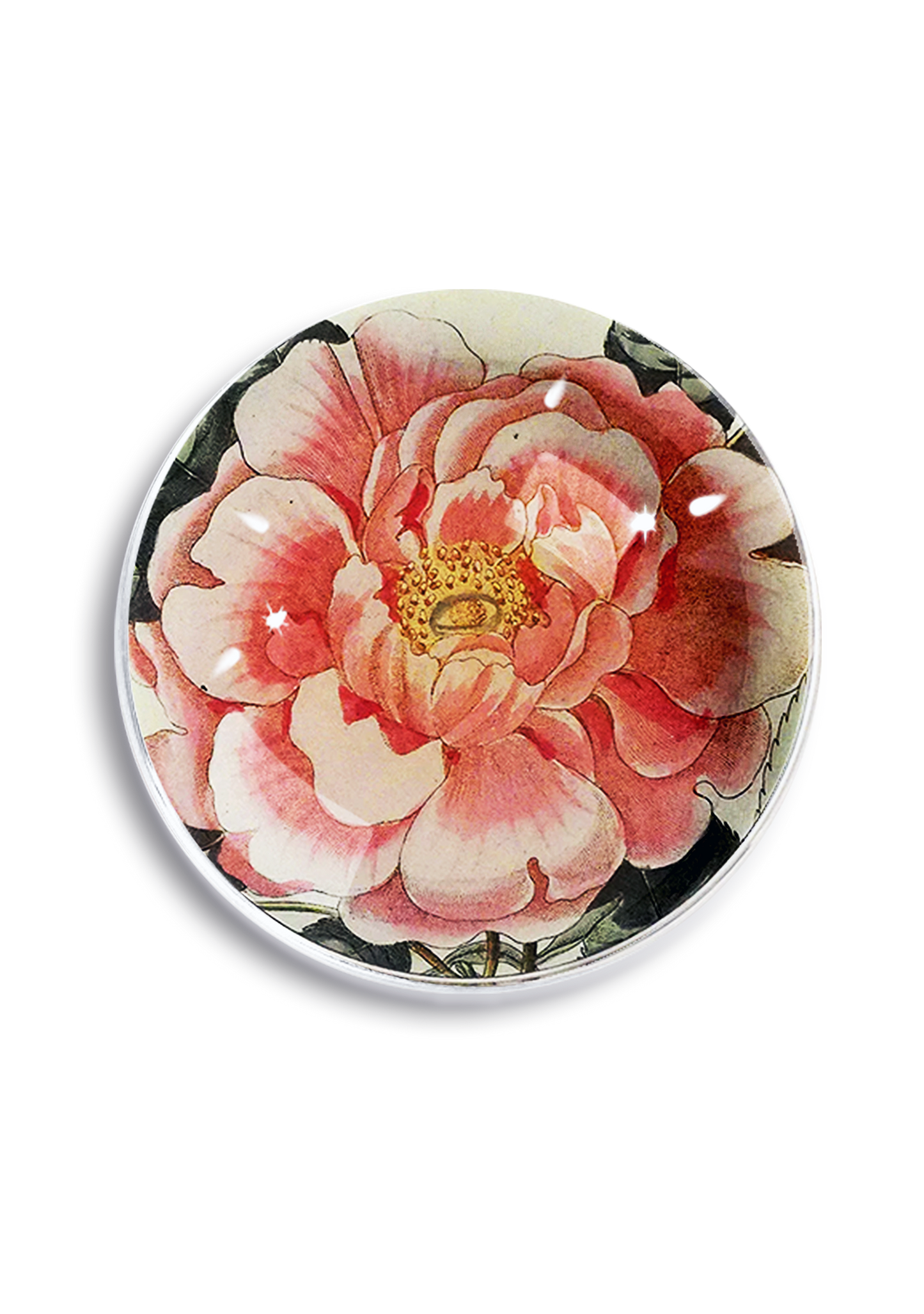 Ben's Garden - Jennifer Garner Peony Crystal Dome Paperweight