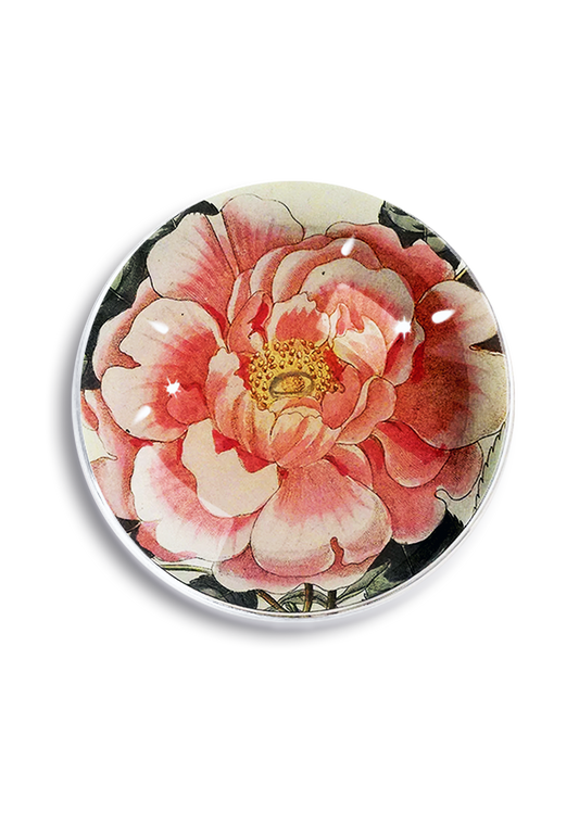 Ben's Garden - Jennifer Garner Peony Crystal Dome Paperweight