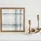 Plaid About You  Festive or Gray | Fine Art: Festive / Light Brown Frame / 24 inches x 24 inches