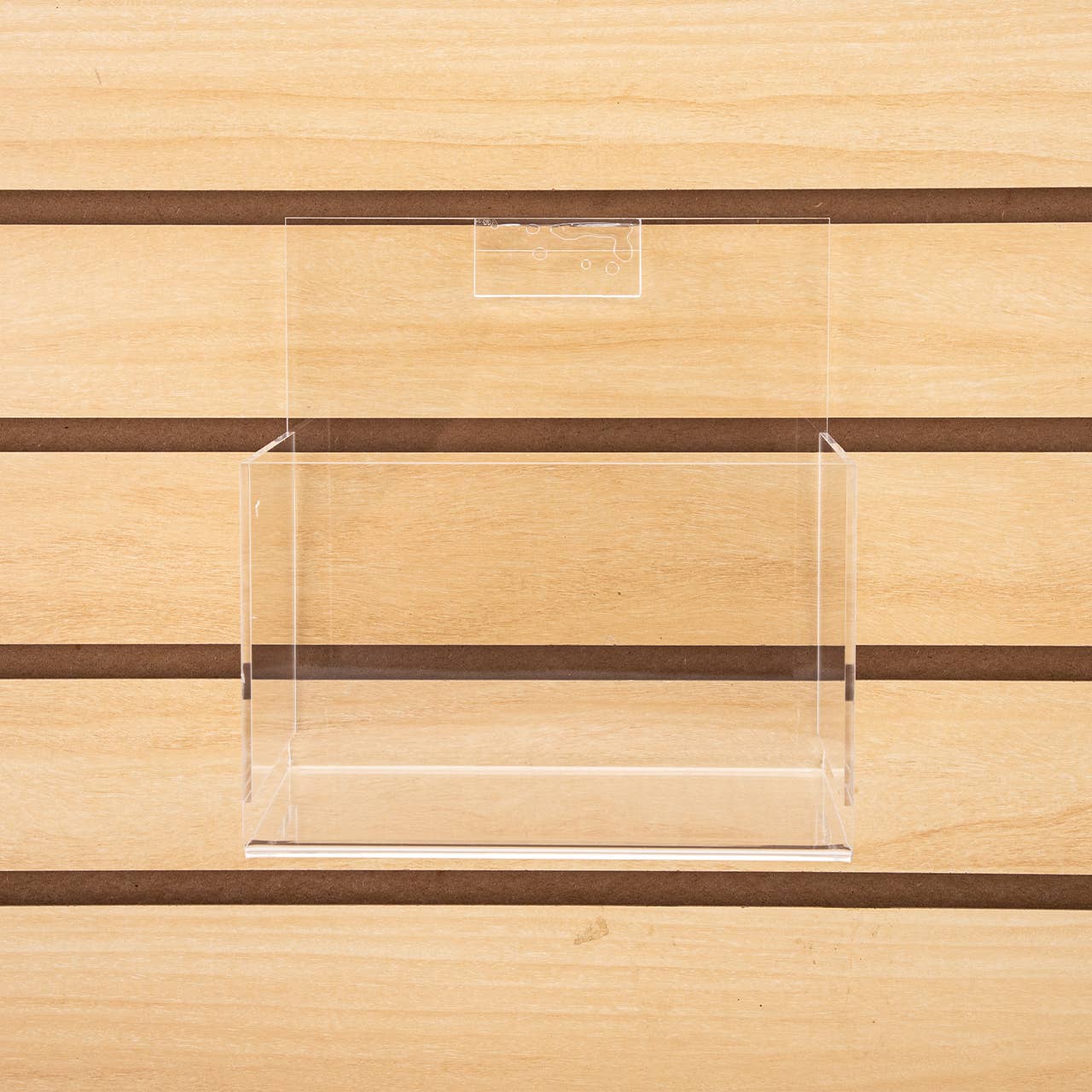 Store Supply Warehouse - Acrylic Single Display Bin For Slatwall Or Wire Grid
