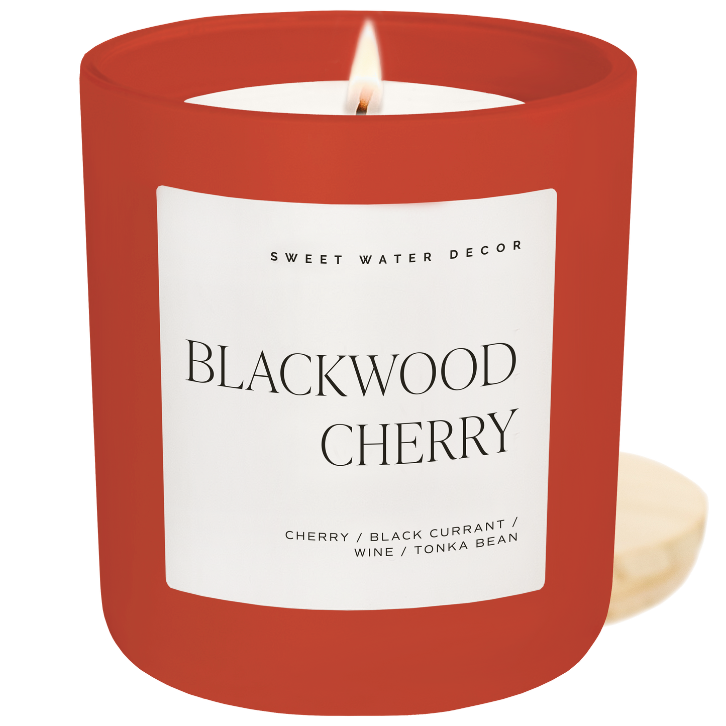 Blackwood Cherry 15 oz Soy Candle, Matte Jar