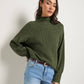 Seventy Eight and Sunny (SEAS) - Driftwood Sweater: Olive Marled / M