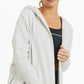 Open Front Longline Hoodie Cardigan: NEW ORCHID
