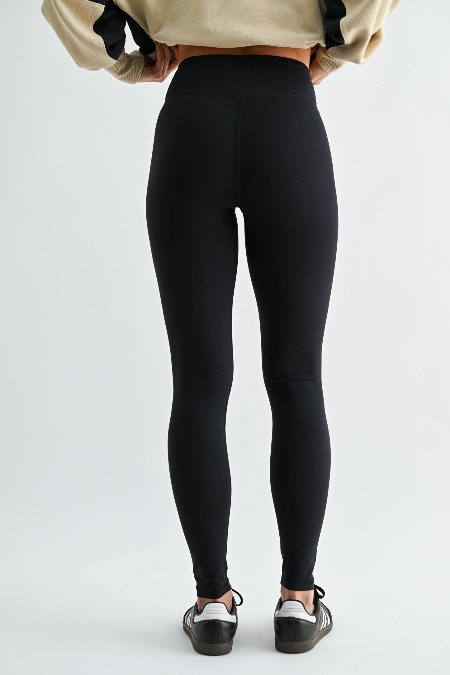 Venice Crossover Waist Leggings: DEEP INDIGO