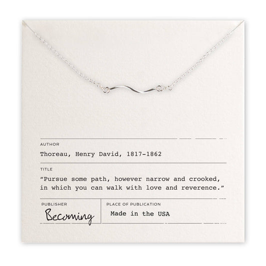 Path Necklace: Sterling Silver