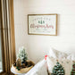 Fresh Cut Christmas Trees | Wall Art: Light Brown Frame / 12 inches x 8 inches