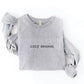 OAT COLLECTIVE - EMBROIDERED COZY SEASON Sweatshirt : VINTAGE WHITE LONG SLEEVE / L