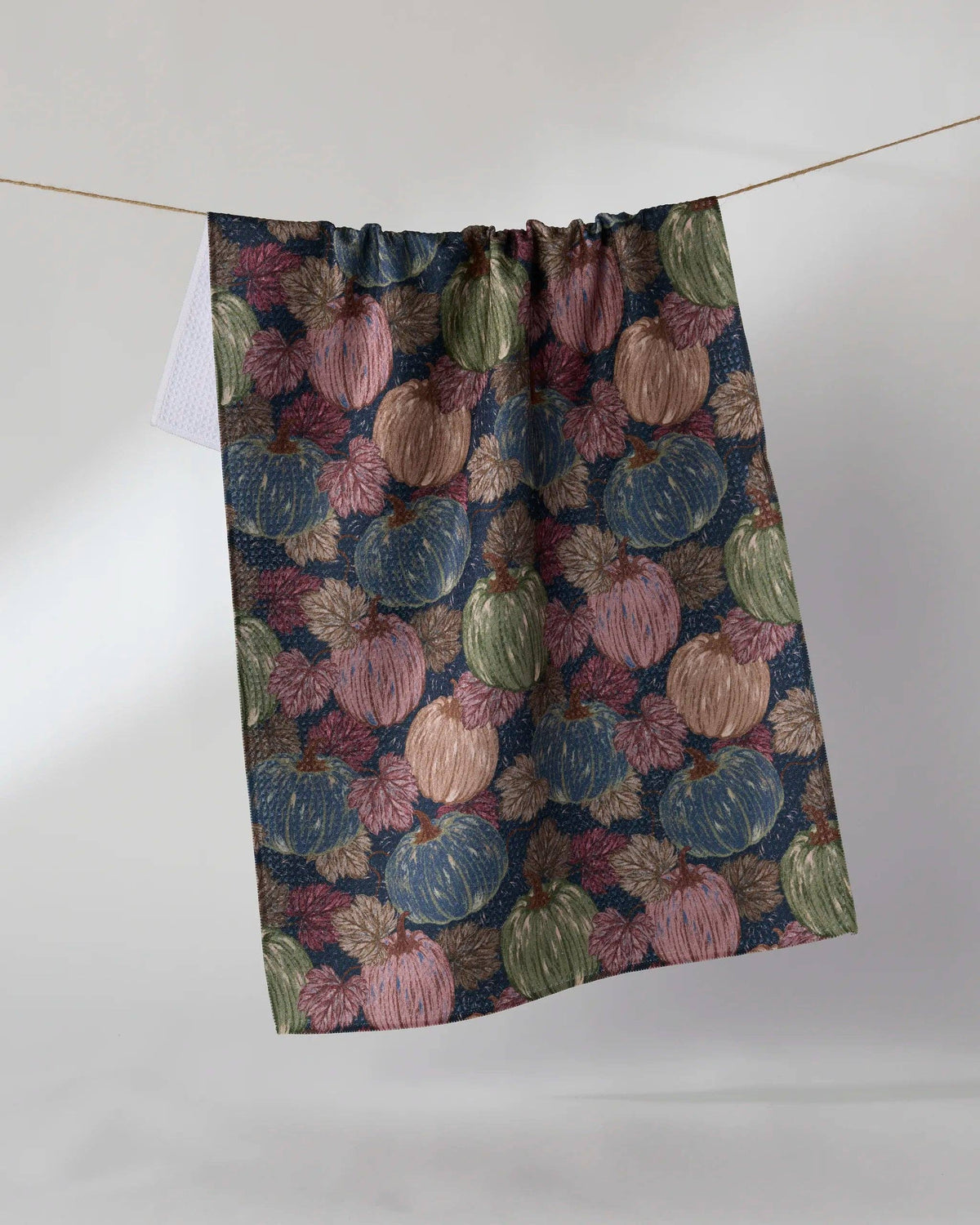 Geometry - Harvest Moon Tea Towel: Orange
