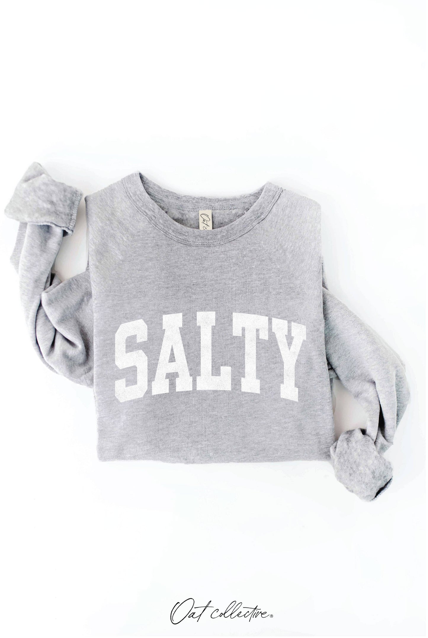 SALTY Graphic Sweatshirt: LIGHT BLUE