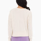 Organic Cotton Blend Crew Neck: NATURAL