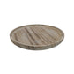 Rustic Round Wood Tray - 7x7x8