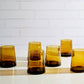 Verve Culture - Moroccan Cone Glassware Small - Amber: Amber