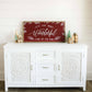It's the Most Wonderful Time of the Year | Wall Art: Sage Fog / Light Brown Frame / 36 inches x 18 inches