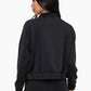 Mock Neck Zip-Up Active Jacket: BLACK