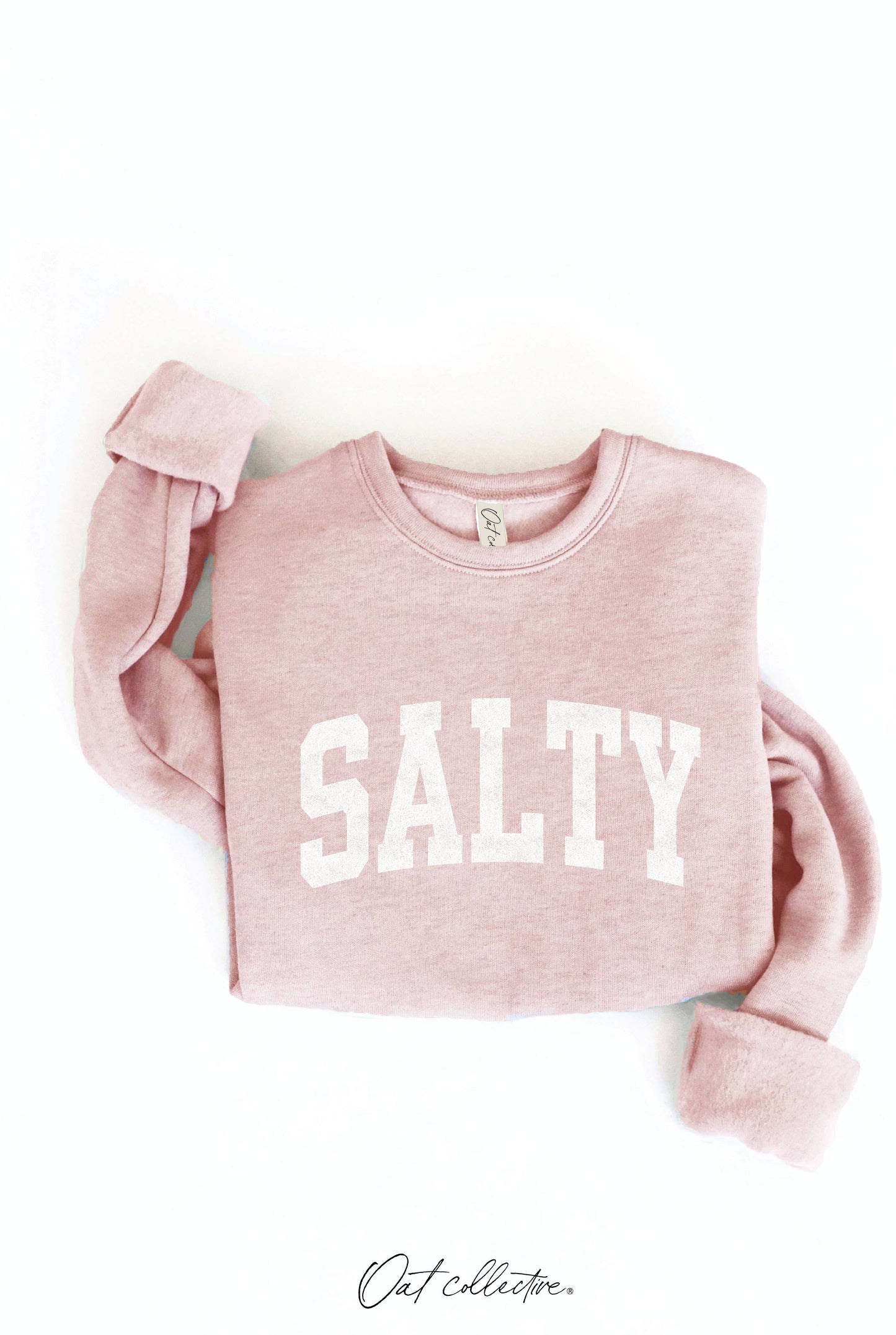 SALTY Graphic Sweatshirt: LIGHT BLUE