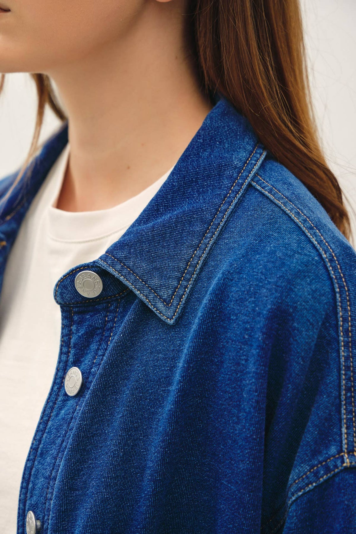 Be Cool - [NEW SHADED]GARMENT-DYE COTTON FLEECE OVERSIZED SHACKET  : ECRU / ML
