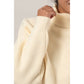 Turtleneck Cropped Sweater: CREAM