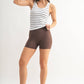 Classic Seamless Ribbed Tank Top: BLACK