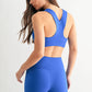 Venice Cloud Light Square Neck Sports Bra: DEEP INDIGO