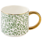 Mug: Green Floral Coffee Mug