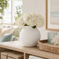 Sagebrook Home - Decorative Vase - White Ceramic Woven Textured Coastal, 7 in