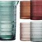 The Wine Savant /  Khen Glassware - Tonal Hobnail Pitcher & Lowball Glassware Set