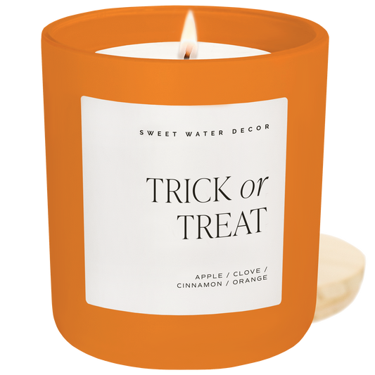 Candle: Trick or Treat 15 oz Soy Candle, Matte Jar