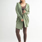 Open Front Longline Hoodie Cardigan: NEW ORCHID