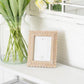 Devanie At Home - Wood photo frame SCALLOP for 5x7 pic, natural - 17028