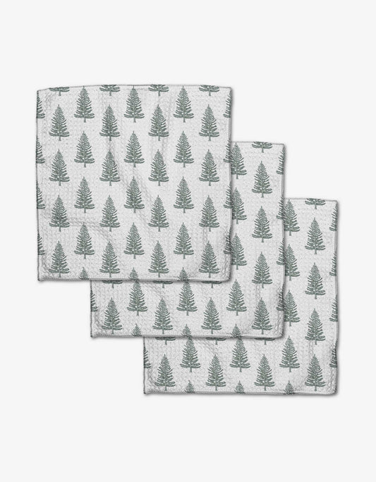 Geometry - Frosted Trees Dishcloth Set