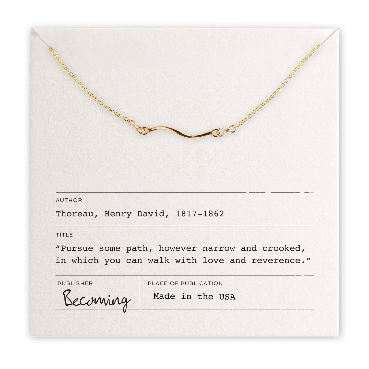 Path Necklace: Gold Fill