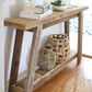 The Camden Console – Reclaimed Wood Table with Recessed Top
