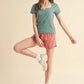 Smoothing Nylon-Spandex Knit Top: PISTACHIO