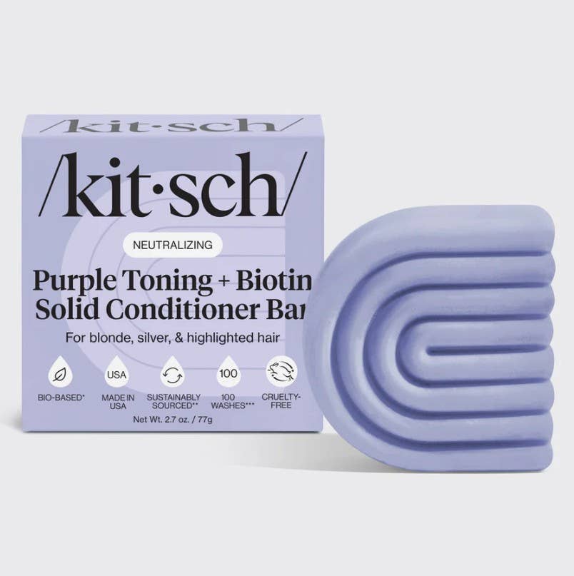 KITSCH - Purple Toning Conditioner Bar for Color-Treated & Grey Hair